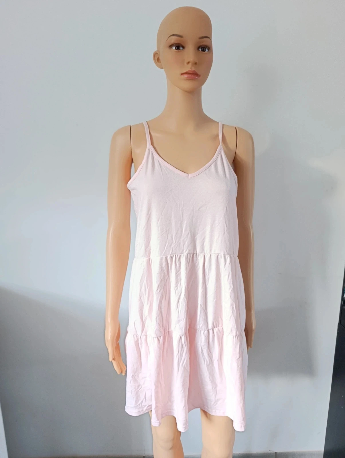 Powder pink Loggin women's dress – Thin straps – Size xl – Bohemian style – photo 2